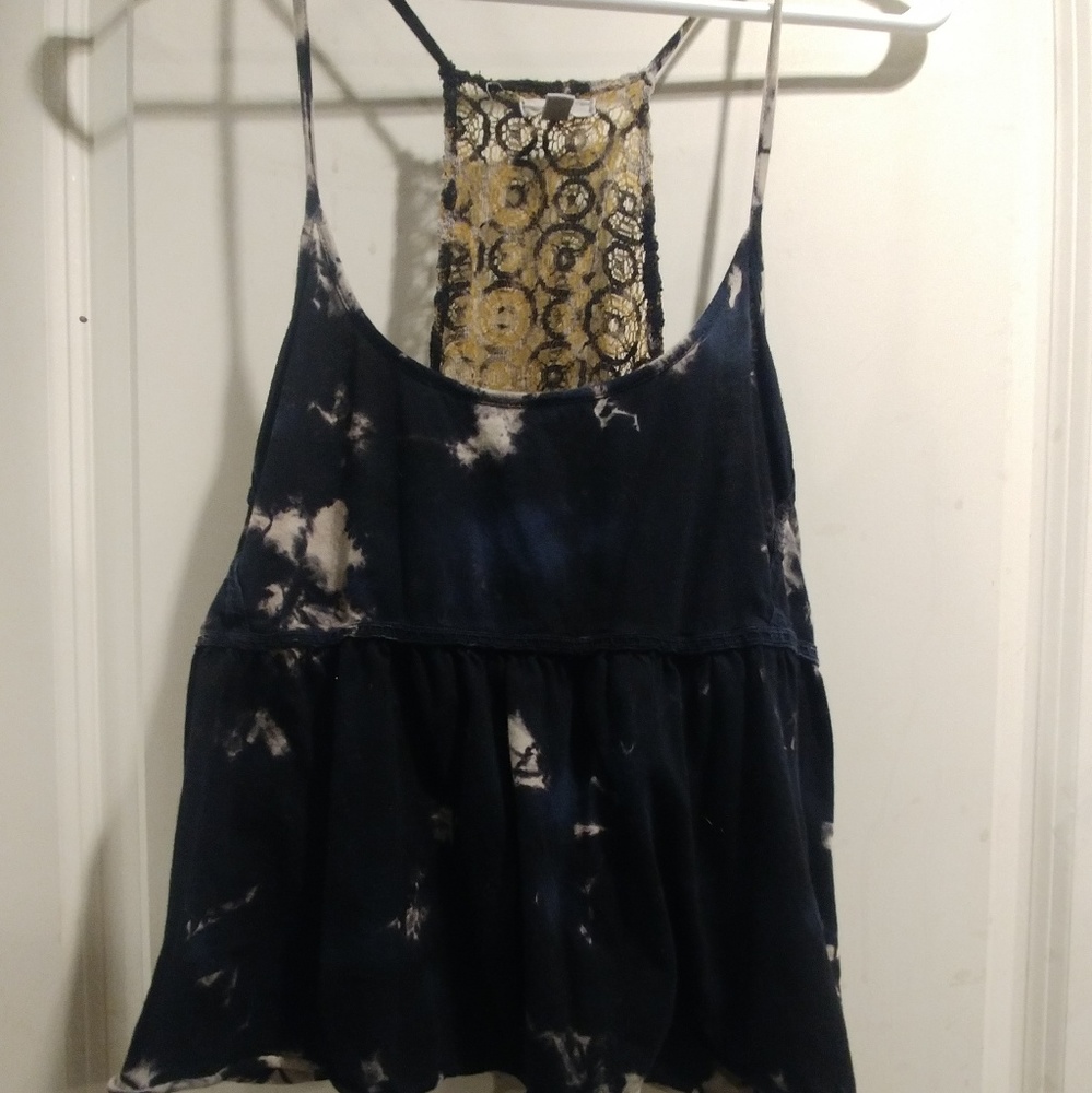 Ecote Tye Dye Crop Tank Top size Medium